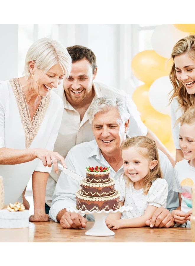 2 Pcs Cake Cutting Set for Wedding,Wedding Cake Knife with Acrylic Faux Crystal Handles - Image 4